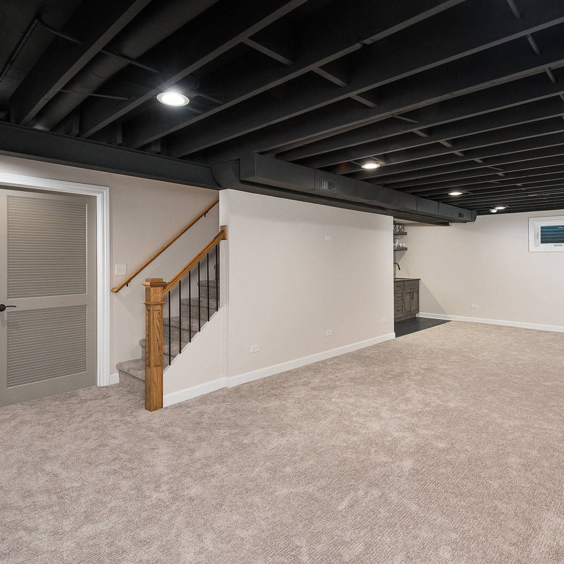 Transitional Basement & Bath Remodel - Naperville