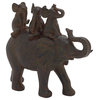 Eclectic Brown Polystone Sculpture 44780