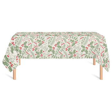 Holly Pattern 5 58x102 Tablecloth