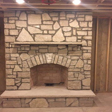 Refacing Fireplaces Before/After