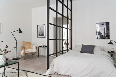 Design ideas for a scandinavian bedroom in Malmo.