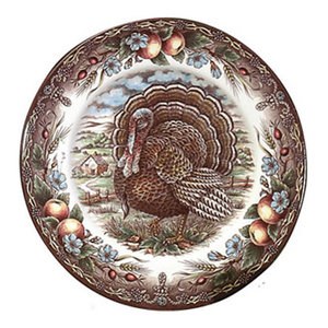 Cuthbertson Turkey Bread Butter Plate 7 1 8 Set Of 4 Traditional Salad And Dessert Plates By Winterfield Gifts