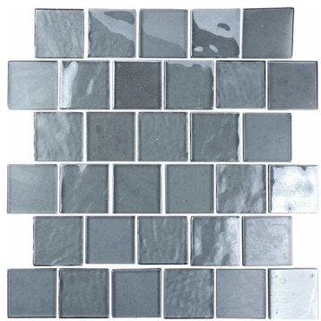 Miseno MT-SCENERY2SQ Scenery - 12" x 12" - Glass Visual - Wall - Gray