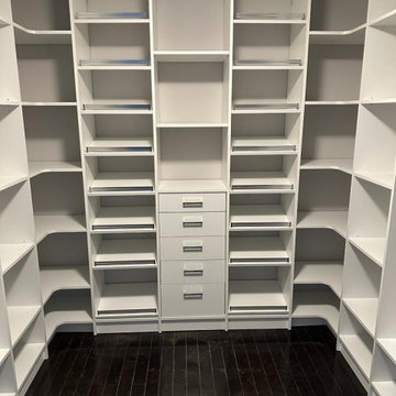 Functional and Fashionable White Closet