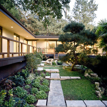 A Classic 1940's Mid Century Modern Home with Asian Design Influences