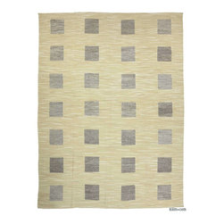 Old Yarn Kilim Rug - Area Rugs