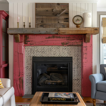 Colored Fireplace Mantels