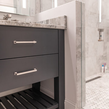 Contemporary Master Bath Renovation in Uptown Charlotte