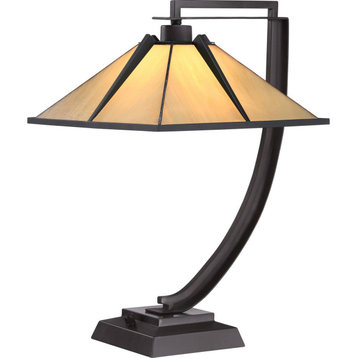 Roseto QZLMP3030 1 Light 21" Tall Table Lamp - Western Bronze