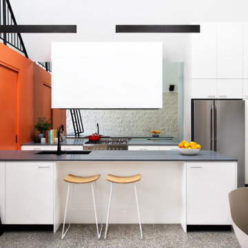 Modern Kitchen with Connection to Loft