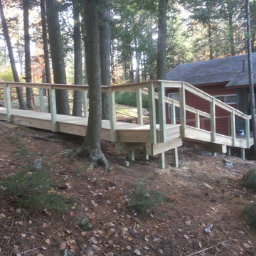 simple 70 foot ramp to lakehouse