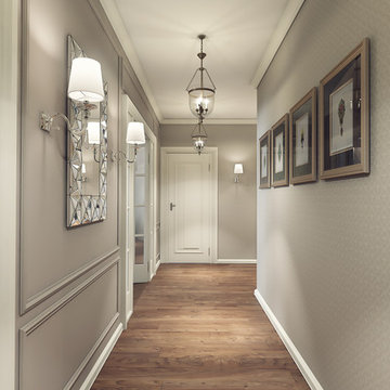 Interior design in residential complex "Chocolate"