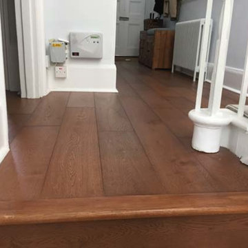 Wood Floor Installation to Hallway