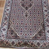 2'6x4'9 Handmade Fine Ivory Mahi Tabriz Persian Rug Wool & Silk
