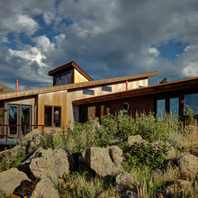 a cabin exterior
