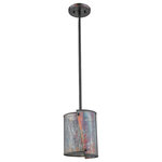 Acclaim Lighting - Acclaim Ryker 1-Light 10.5" Pendant, Bronze Patina - Ryker exhibits artistic brilliance. Sheets of metal and mesh are combined to create striking results. Ryker is the perfect piece to tie a room's modern industrial decor together.