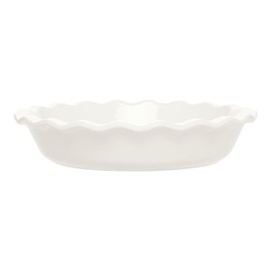 Emile Henry Made In France HR Modern Classics Pie Dish 9" White
