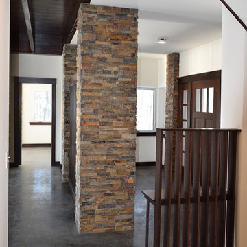 Stairwell, Foyer beyond