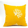 Outdoor Yellow Coral Large Pillow