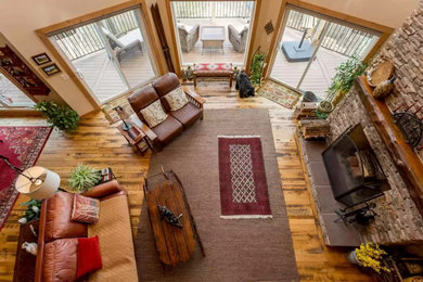 Trendy living room photo in Other