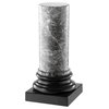 Round Marble Column | Eichholtz Porto, black, 4"Wx4"Dx8"H