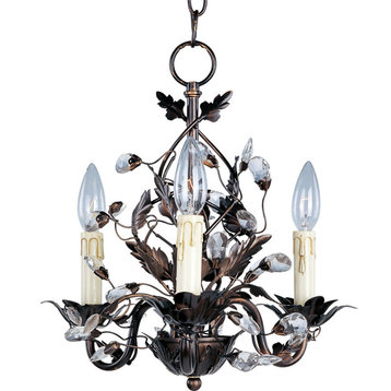 Elegante 3-Light Chandelier, Oil Rubbed Bronze