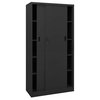 vidaXL Office Cabinet Storage File Cabinet with Sliding Door Anthracite Steel