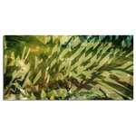 Ready2HangArt - Greens Canvas Wall Art - This abstract canvas art is the perfect addition to any contemporary space. It is fully finished, arriving ready to hang on the wall of your choice.