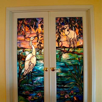 stained glass windows and doors