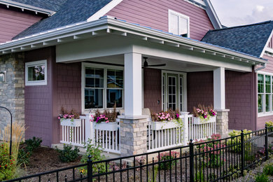 Inspiration for a coastal porch remodel in Grand Rapids
