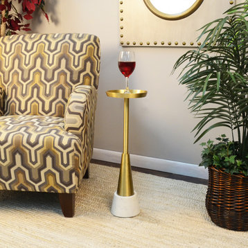 Barclay Small Drink Table, Gold