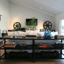 Hanging Circular Industrial Mirror
