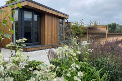 Design ideas for a small contemporary garden shed and building in Cheshire.