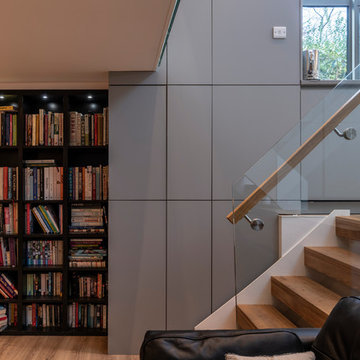 Split level kitchen living and dining extensions