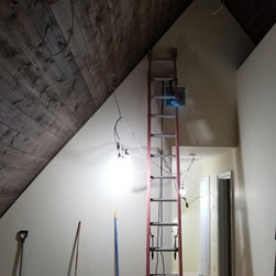 Rustic Brown Ceiling Project - Home Decor