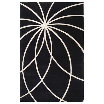Harlem Contemporary Abstract 6' Square Area Rug