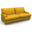 Prague 3-Seater Sofa, Mustard