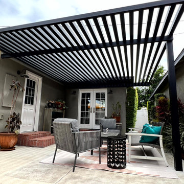 4k House-Attached Lattice Roof Patio Cover - Long Beach
