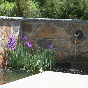 Water feature up close.