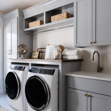 Mudroom & Laundry Reimagined from Unused Office