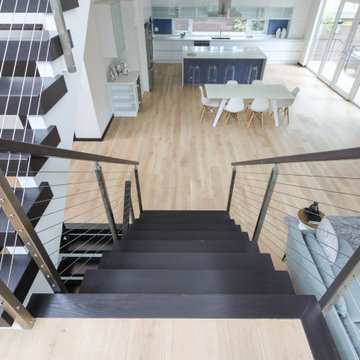 Project #70 | Open-Riser Staircase with Cable Railing