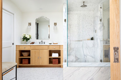 Example of a large bathroom design in Santa Barbara