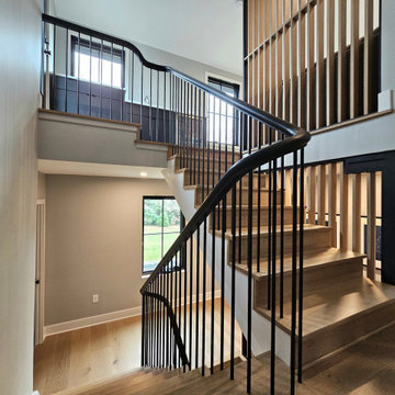 Project #115 | Staircase with Continuous Rail System Without Newels