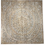 Asiana Home Decor - Tropical Floral Wood Carved Wall Panel, Unique Asian Home Decor, White Wash - Large Wood Carved Panels. Large decorative carved wood wall art plaque. Perfect for large wall decoration. Floral wall art that will add beauty to any room. Creating luxurious decorative designs from traditional to contemporary home. Bring warmth and character to any room in your home. Made from teak wood. A product of Thailand that expresses a wonderful home decorative ambiance.