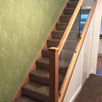 Oak & Glass staircase with