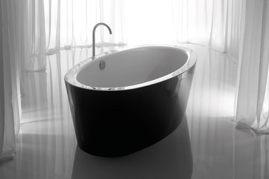 Schwarz-Weiß Kontraste fürs Bad