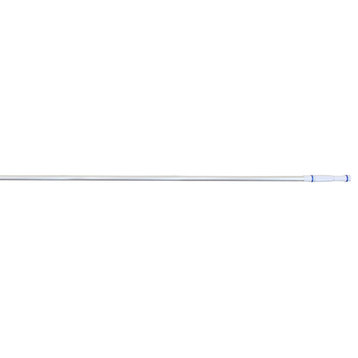 15.5' Silver Corrugated Adjustable Telescopic Pole for Vacuum Heads and Skimmers