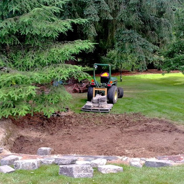 Wall & Patio construction made easy using lifts