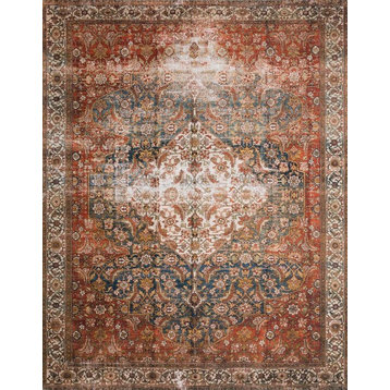 Ocean Multi Layla Printed Polyester Area Rug by Loloi II, 7'-6"x9'-6"