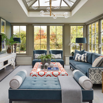An orangery, bursting with natural light, transforms this Yorkshire home